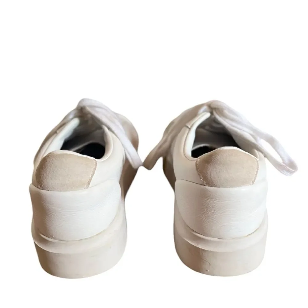 Adidas Sleek Pointed Toe Sneakers White Size 8